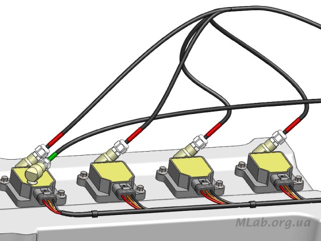 расположение индуктивных датчиков на системе зажигания